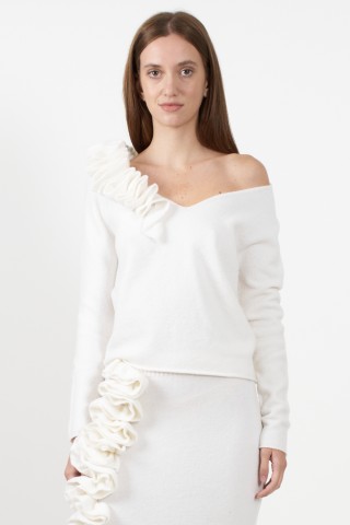 SWEATER WITH RUFFLES