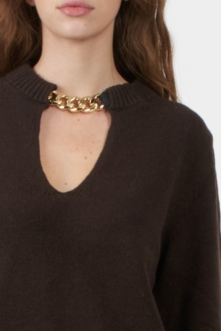 SWEATER WITH CHAIN
