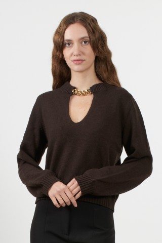 SWEATER WITH CHAIN