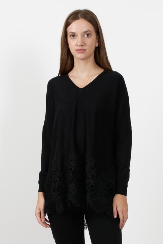 OVER LACE SWEATER