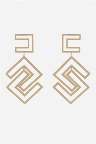 ETCHED LOGO EARRINGS