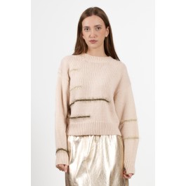 FRIZZI SWEATER WITH GOLD INSERTS