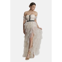 ABITO LUNGO TULLE BUSTIER