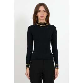 LS SWEATER WITH STUDS