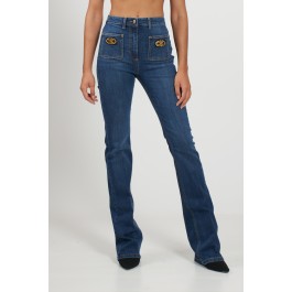 JEANS TOPPE RICAMATE