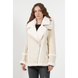 ECO SHEARLING WITH HOOD