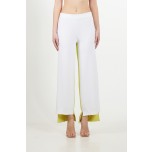 BICOLOR KNITTED TROUSERS